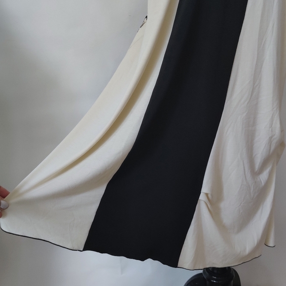 LEE ANDERSEN Lace Color-Block Dress XL Jersey Knit A-Line Sleeveless Shift - Picture 9 of 16